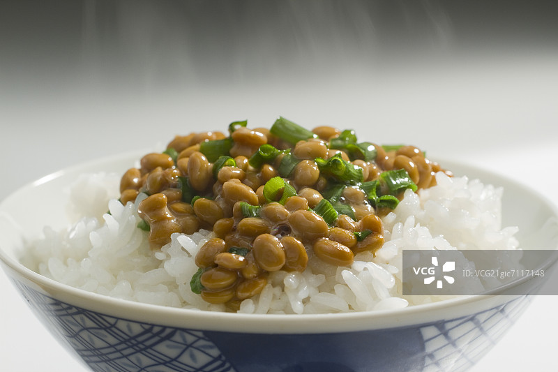 白米饭和纳豆图片素材