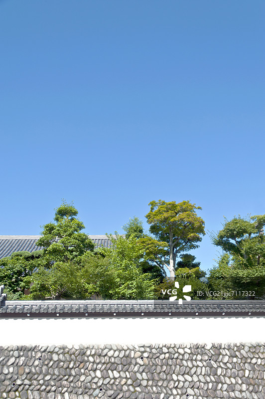 日式传统房屋墙壁图片素材