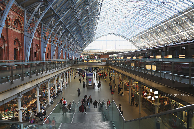 英国伦敦圣潘克拉斯车站图片素材