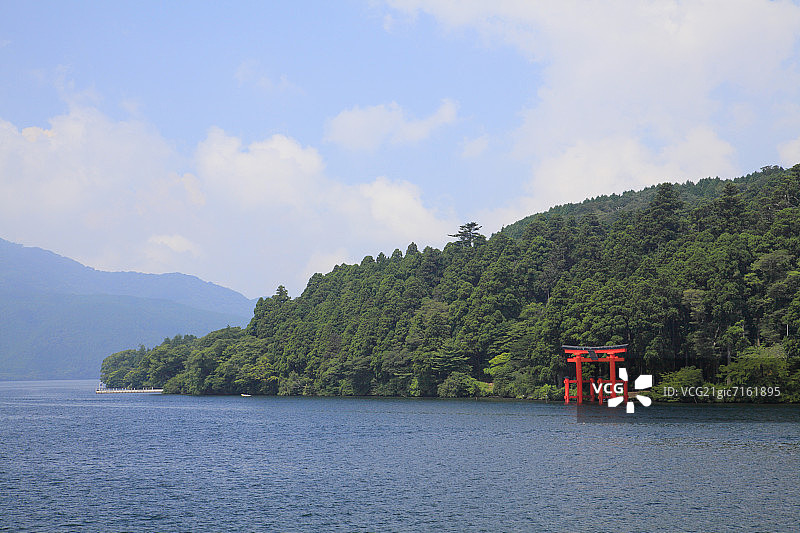 日本本州岛神奈川县芦之湖图片素材