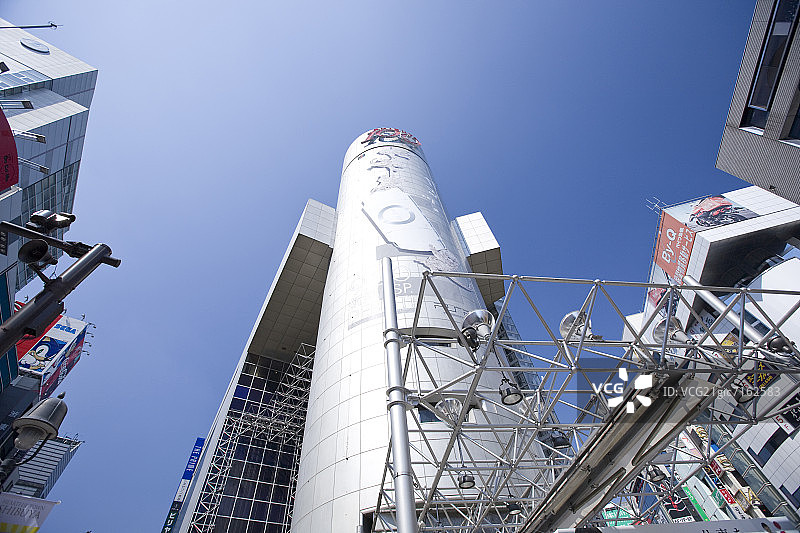 涩谷109百货大楼仰视图片素材