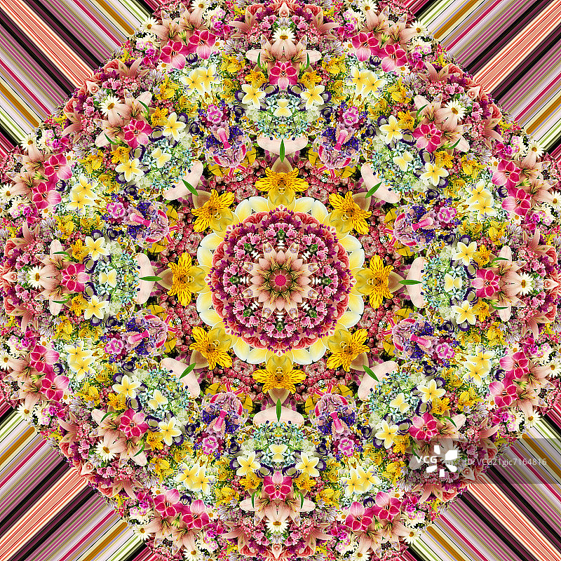 万花筒花朵图片素材