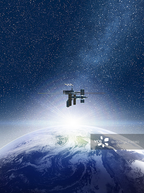 地球和太空卫星图片素材