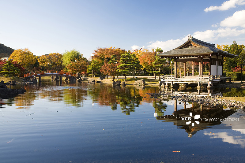 福井县紫式部花园，本州，日本图片素材