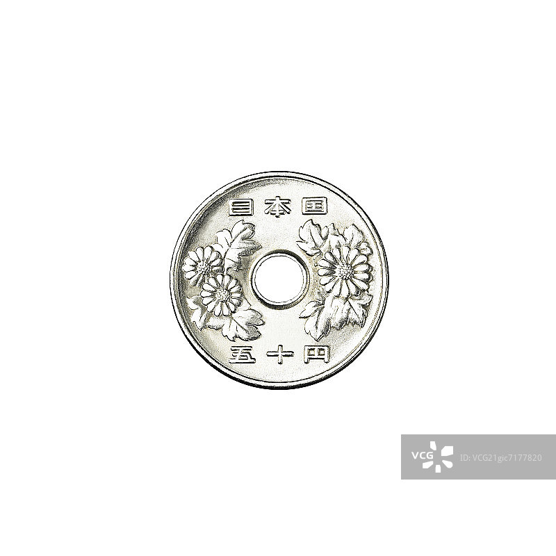 50日元硬币图片素材