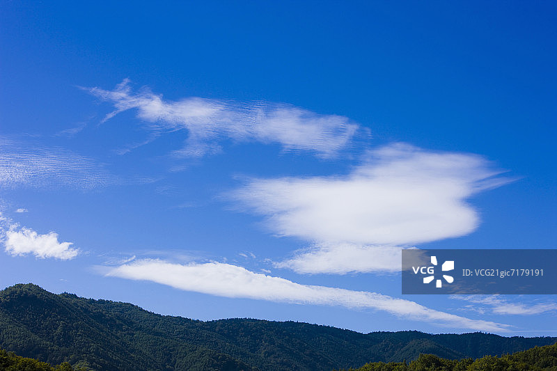 晴朗天气下的山景：乘鞍岳，松本，日本长野县图片素材