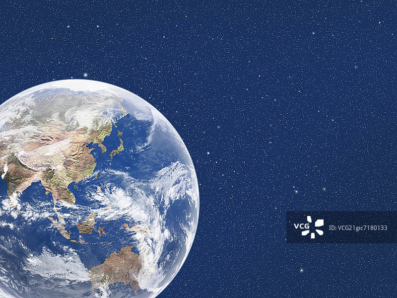 太空中的地球图片素材