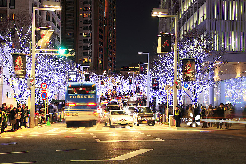 六本木圣诞灯饰图片素材