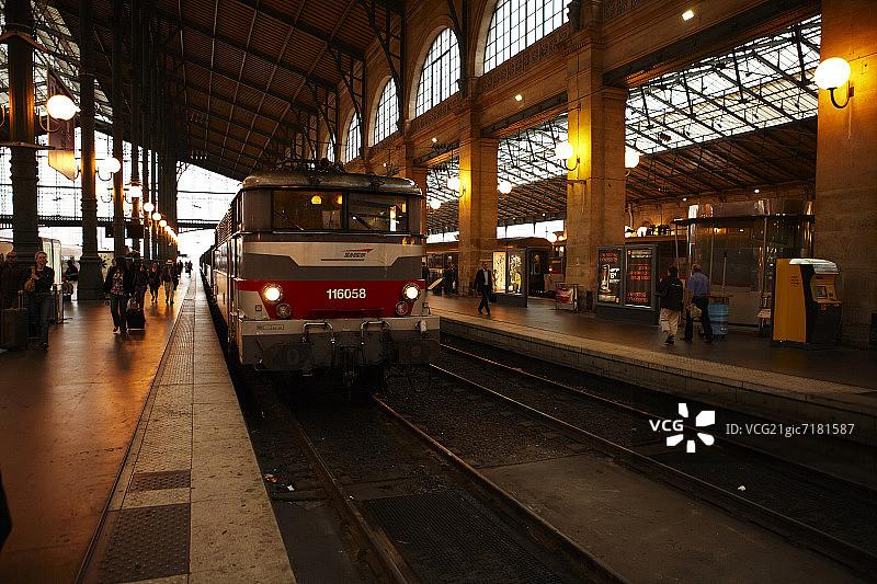 法国巴黎北站站台图片素材