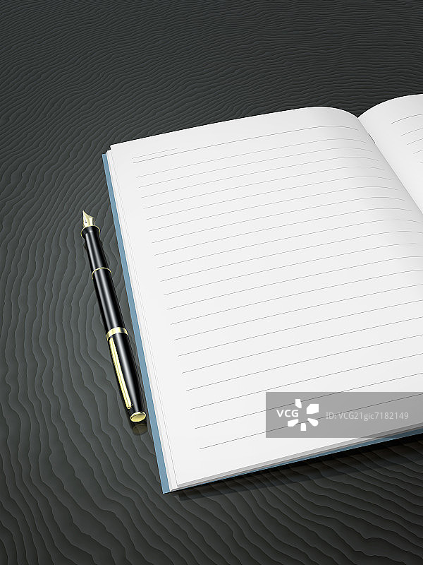 钢笔和笔记本图片素材