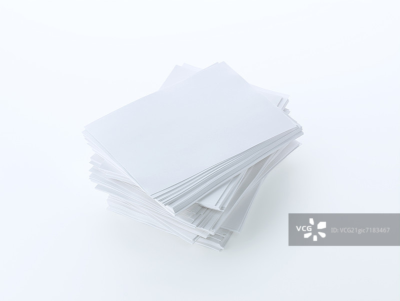 一叠白纸图片素材
