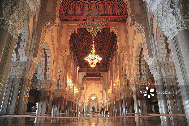 摩洛哥卡萨布兰卡哈桑二世清真寺图片素材