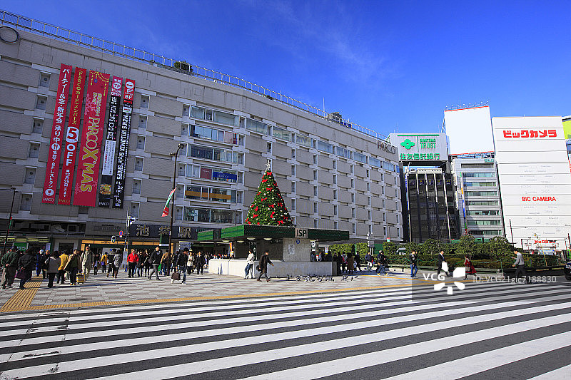 日本东京池袋站东口图片素材