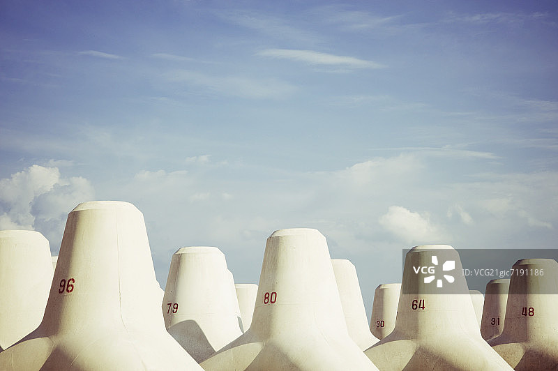 四足动物防波堤图片素材