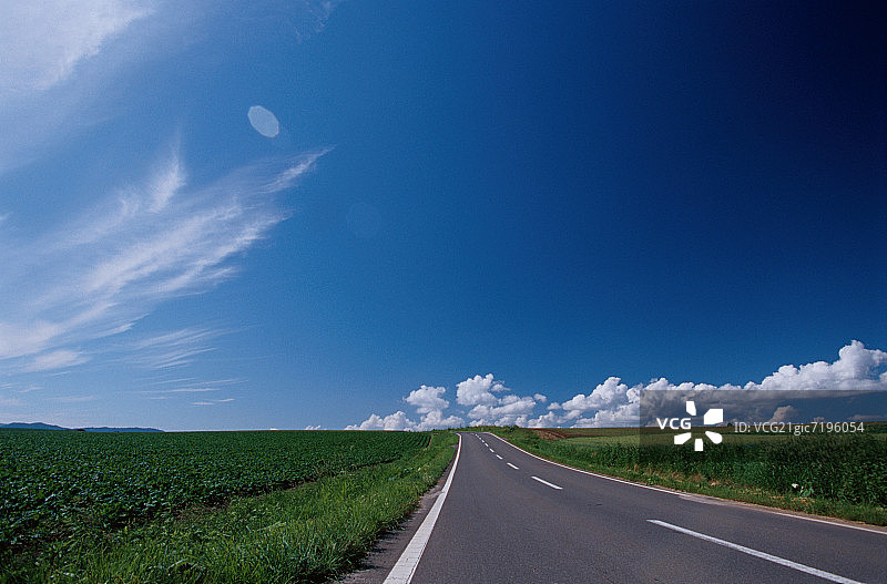 空无一人的道路图片素材