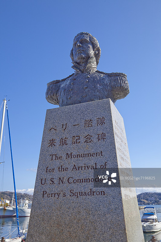 美国海军佩里准将舰队抵达纪念碑图片素材