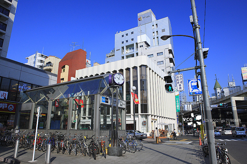 麻布十番地铁入口图片素材