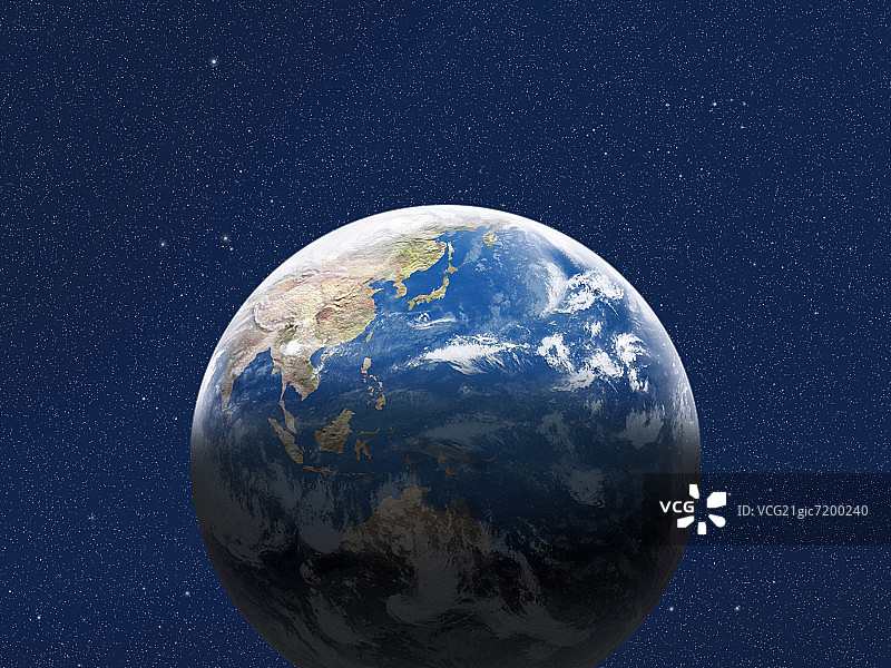 太空中的地球图片素材