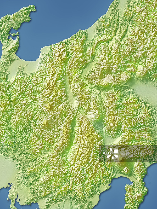 日本长野县地图图片素材