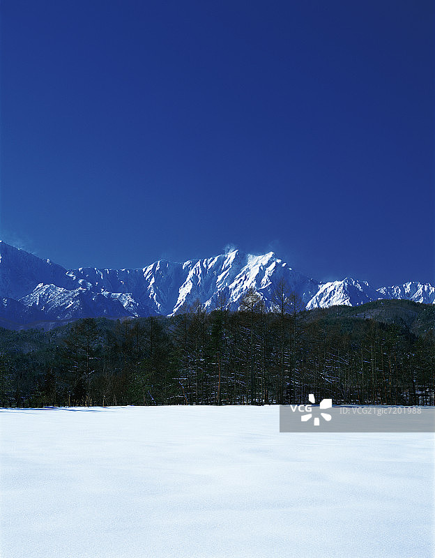 枪岳，日本长野县图片素材