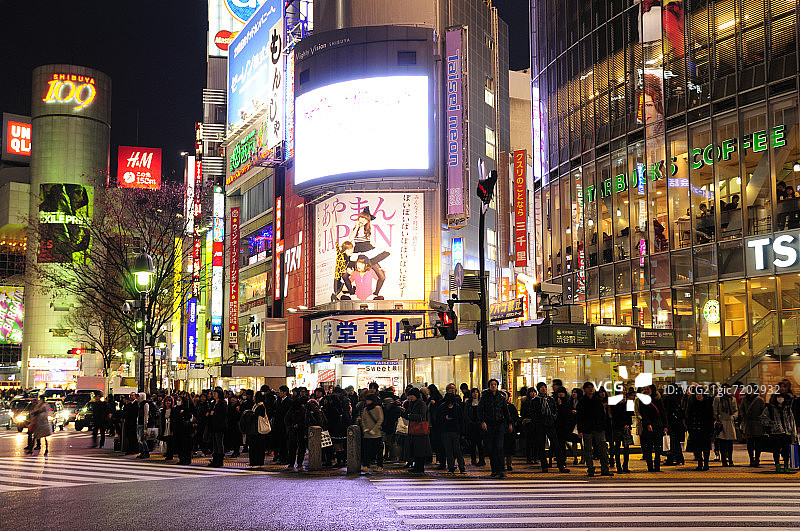 涩谷路口图片素材