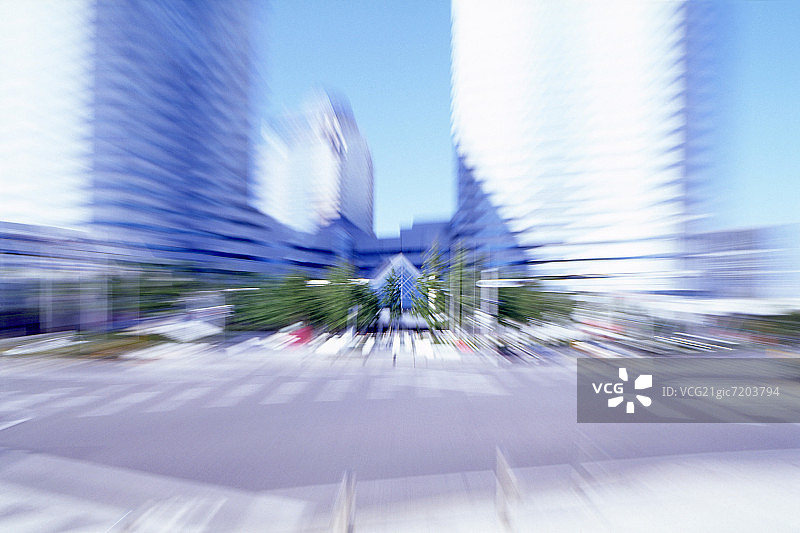 日本千叶县幕张市中心放大图图片素材