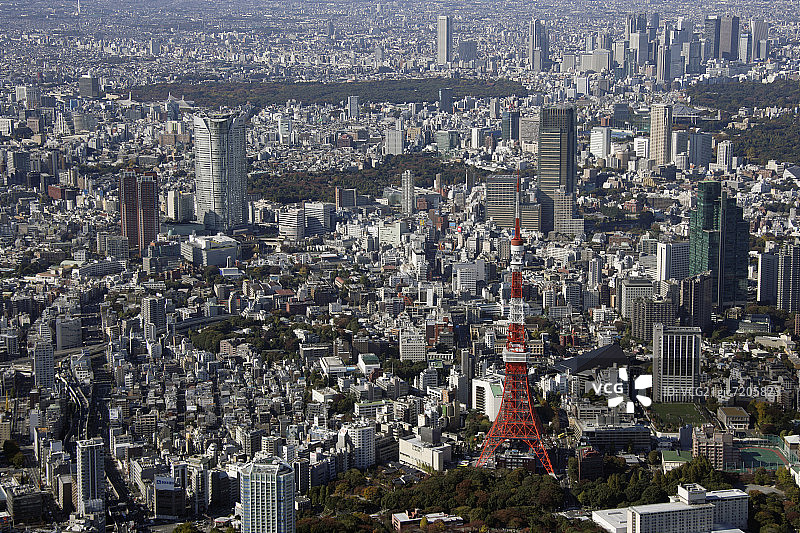 日本本州东京都市区航拍图片素材