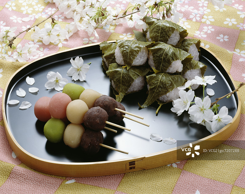 团子和糯米糍图片素材