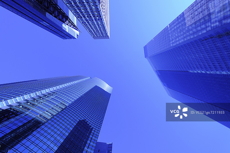 日本东京汐留的现代建筑图片素材