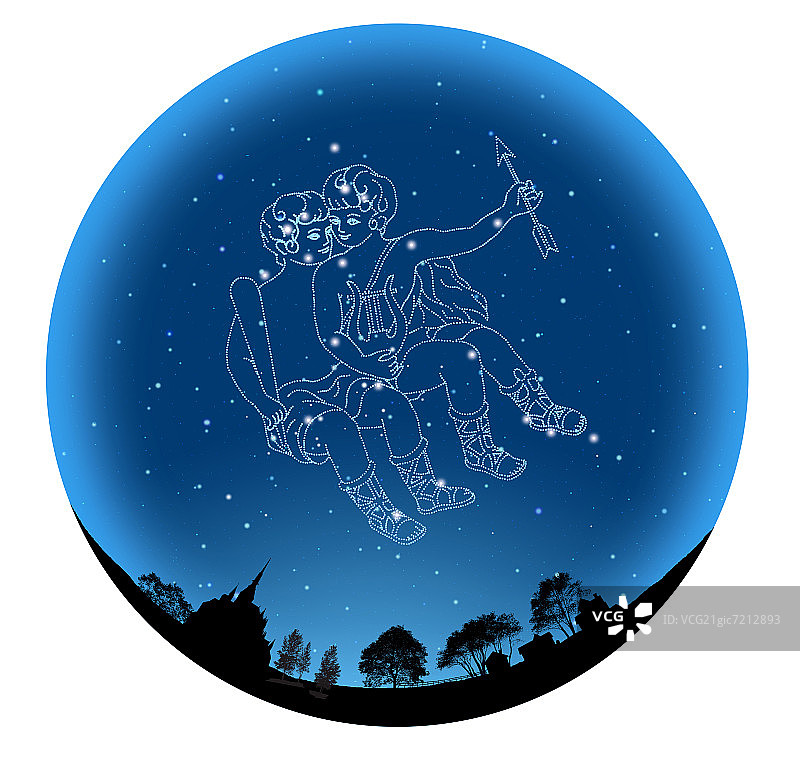 星座，双子座图片素材