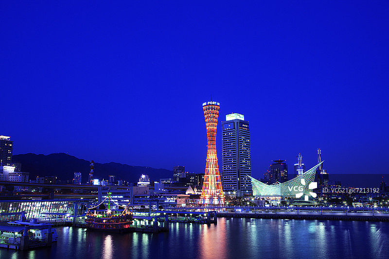 神户港夜景图片素材