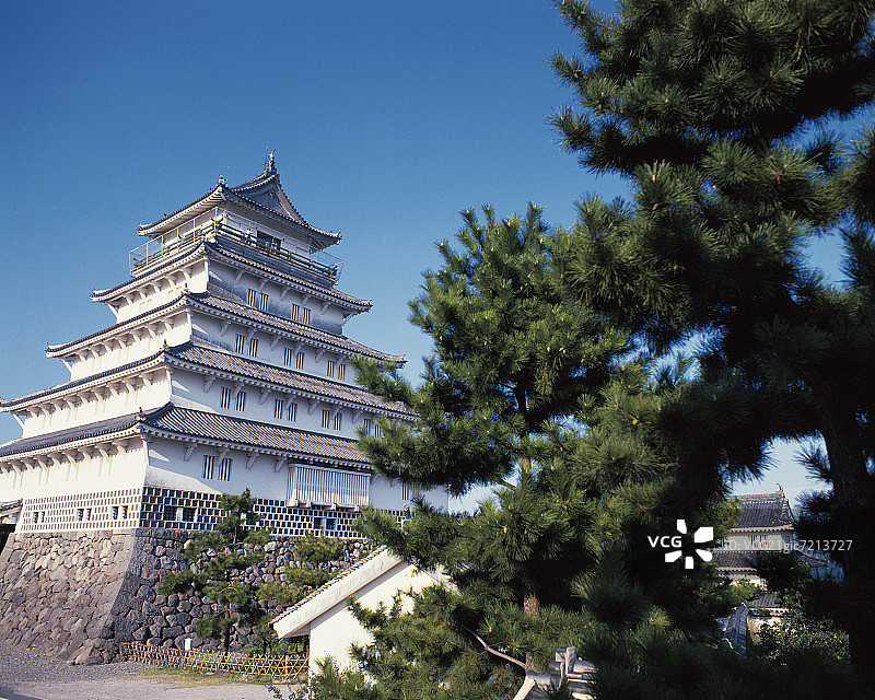 日本长崎县岛原市岛原城图片素材
