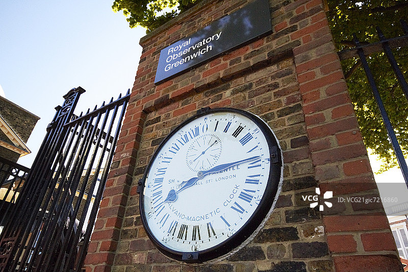 格林威治天文台的时钟图片素材