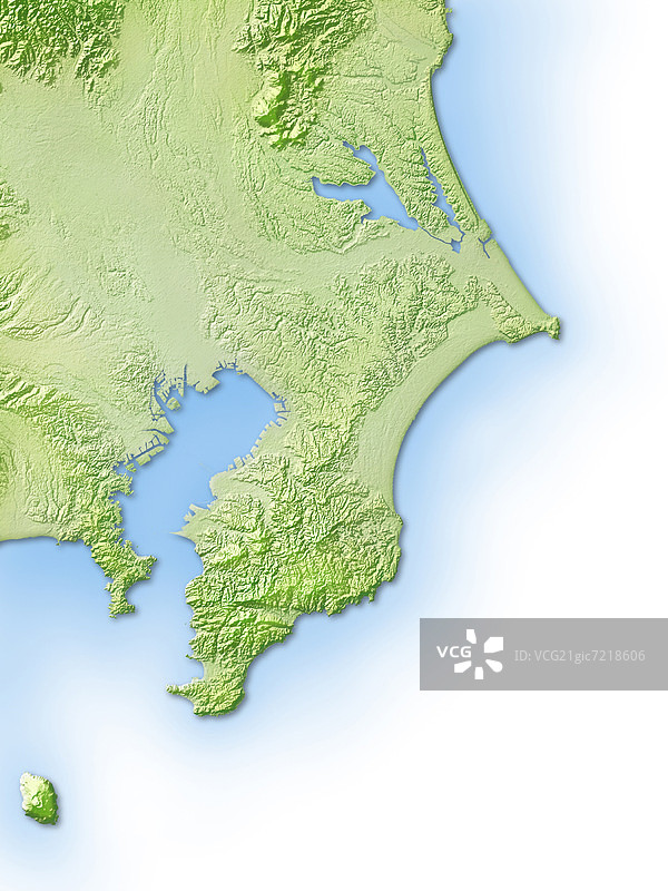 数字生成日本千叶县地图图片素材