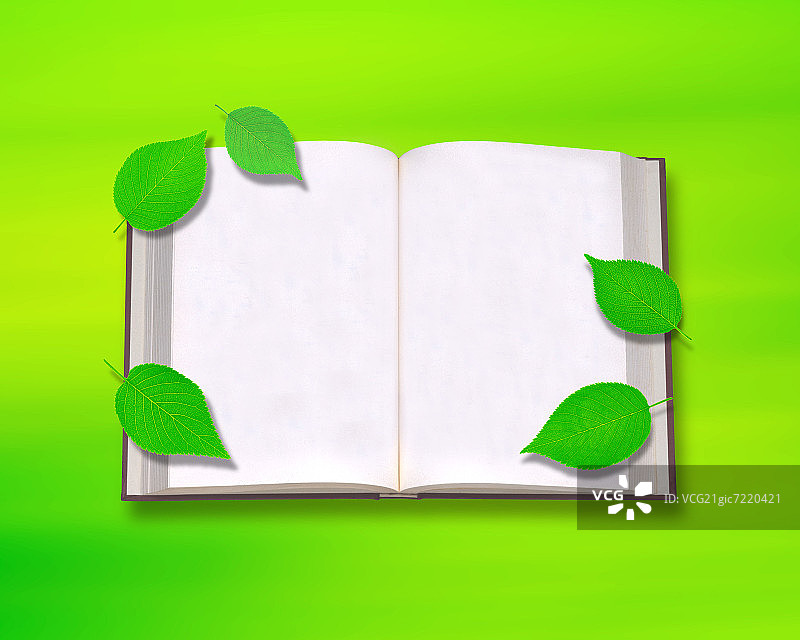 带书页的空白书本图片素材
