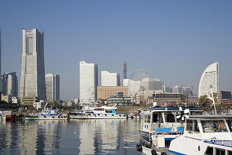 横滨港未来港图片素材