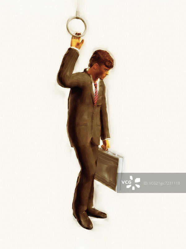 手提公文包的商人图片素材