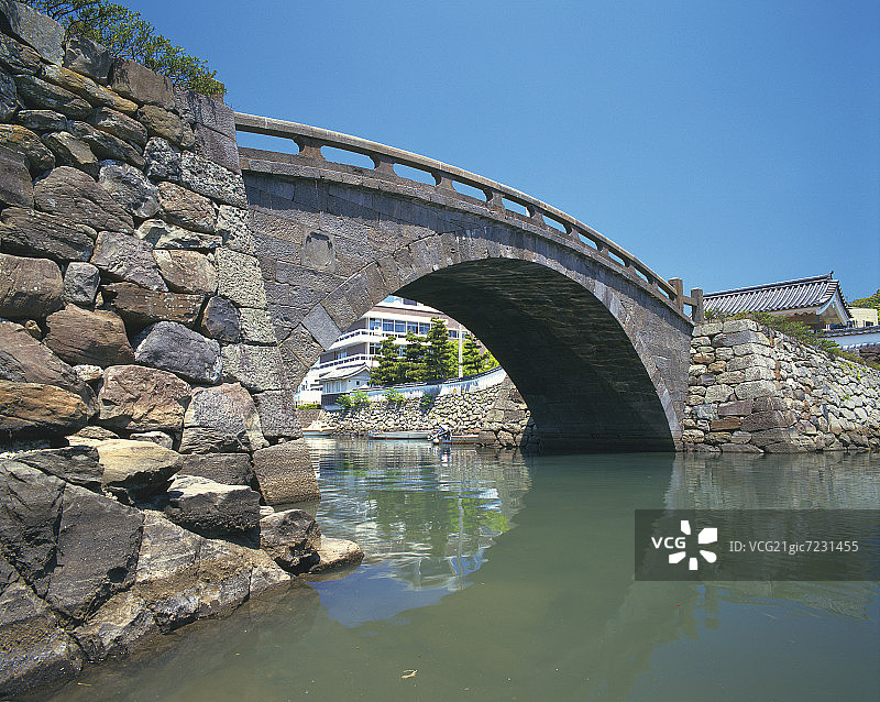 日本长崎县平户市的桥梁图片素材