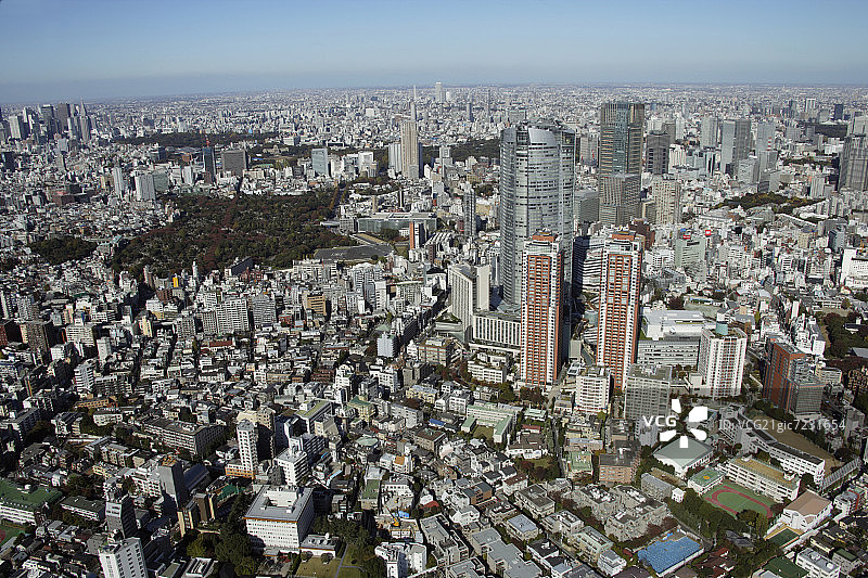 东京城市景观，六本木山，港区，东京都，日本图片素材