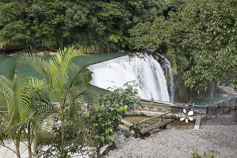 中国台湾十分瀑布，十分图片素材