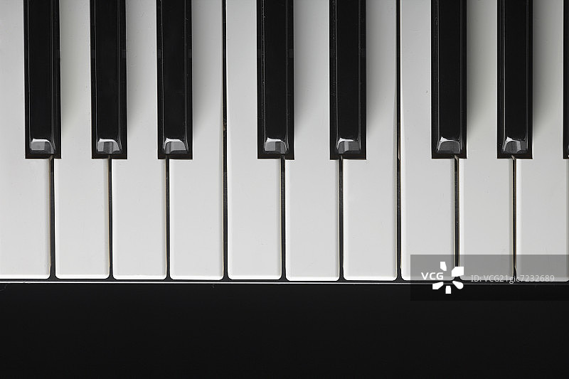钢琴琴键特写图片素材