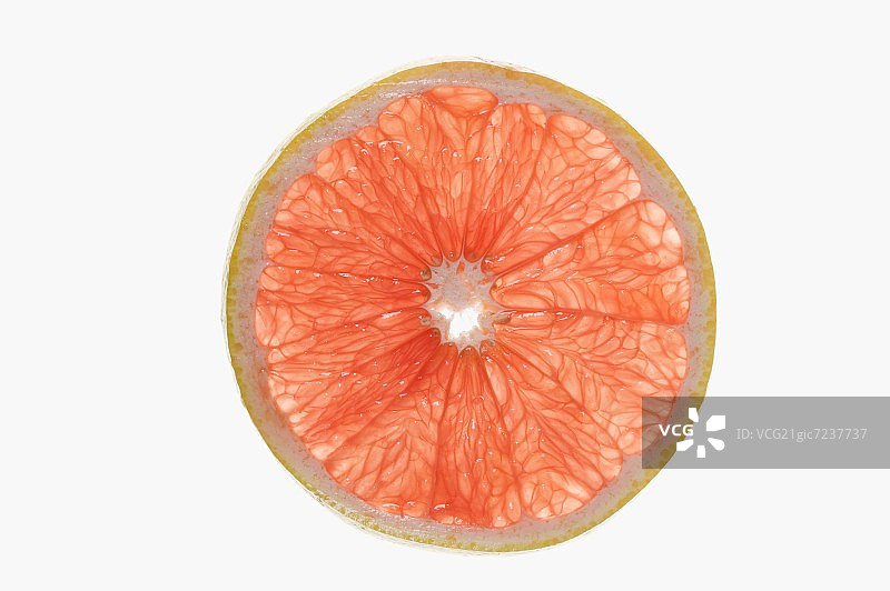 粉红葡萄柚切片图片素材