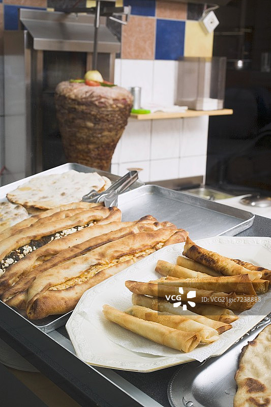 小吃店里的土耳其特色美食图片素材