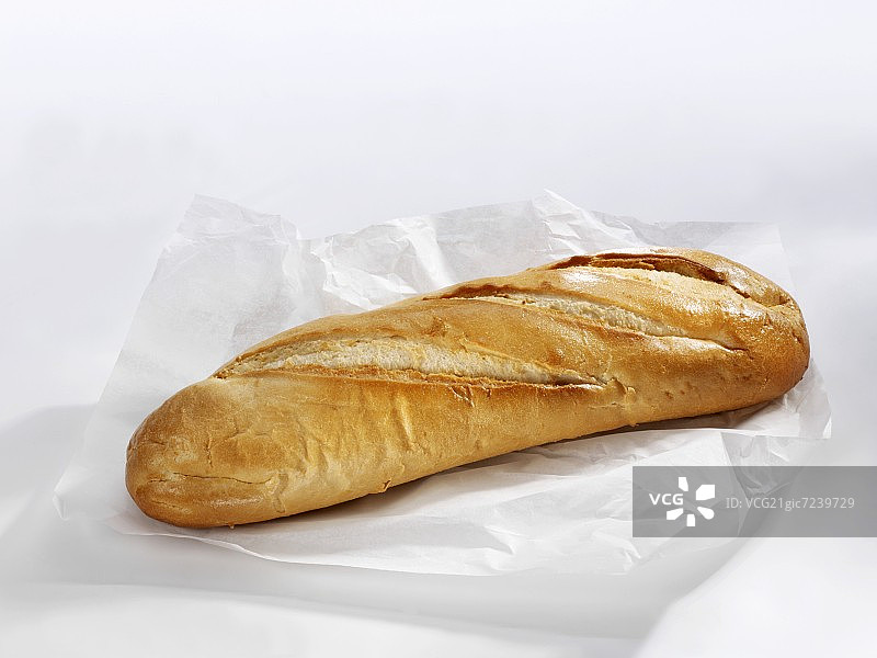 三明治卷上的长条白面包图片素材