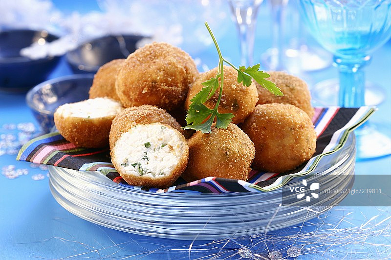 油炸奶酪球图片素材