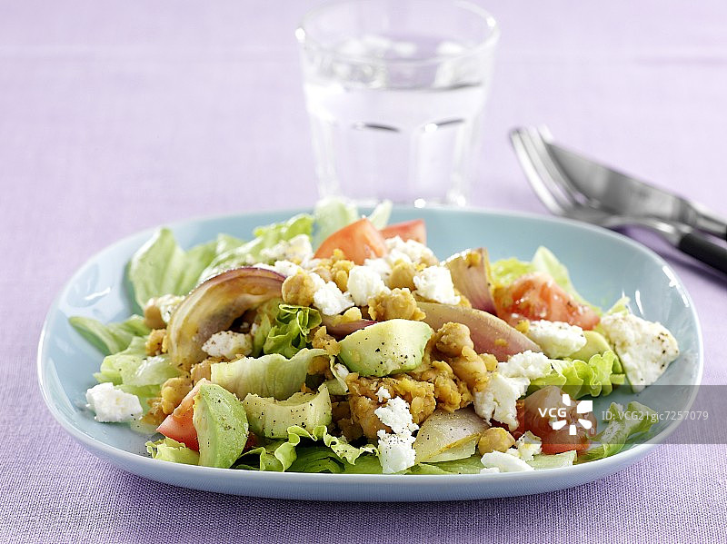 菲达奶酪蔬菜沙拉图片素材