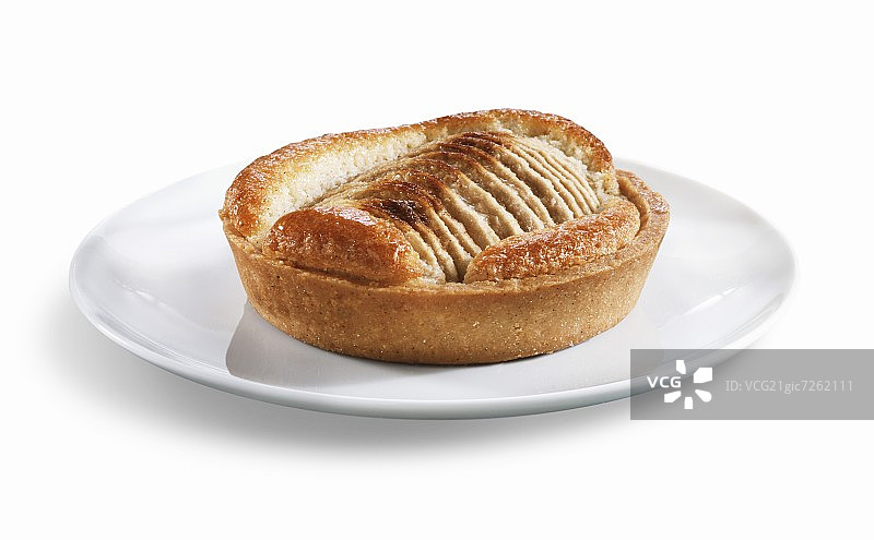 迷你苹果馅饼;白色背景图片素材