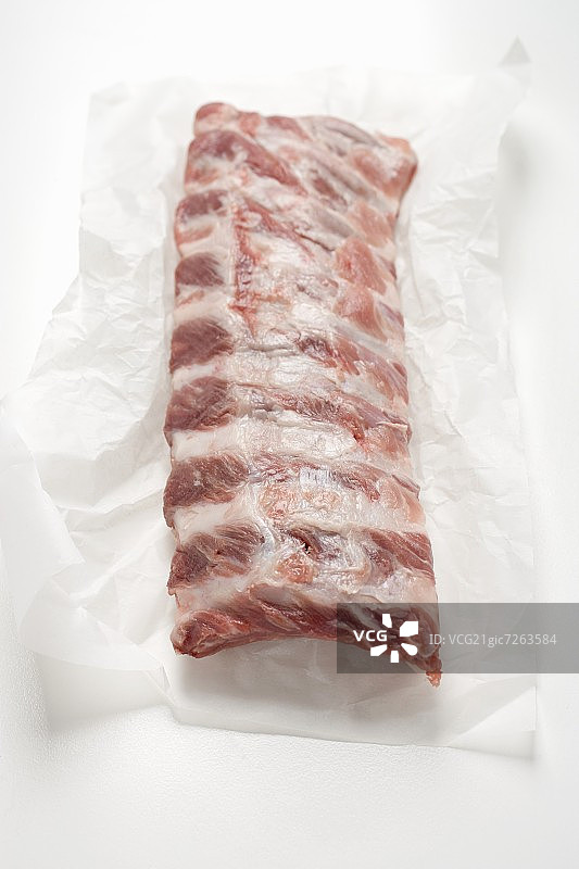 纸上的新鲜排骨图片素材