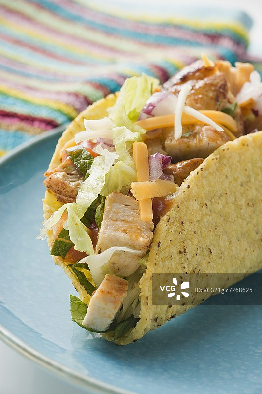 墨西哥鸡肉卷图片素材