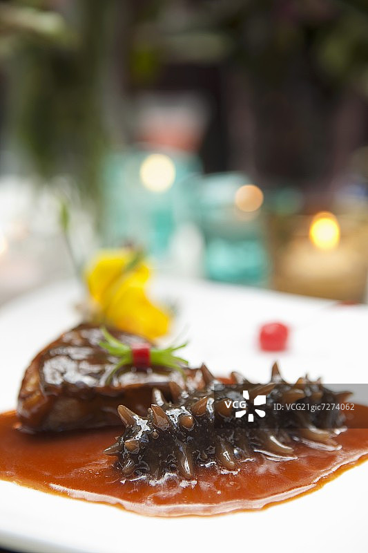 燃烧的海参图片素材